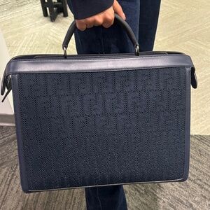 FENDI NEW BRIEFCASE -NAVY BLUE